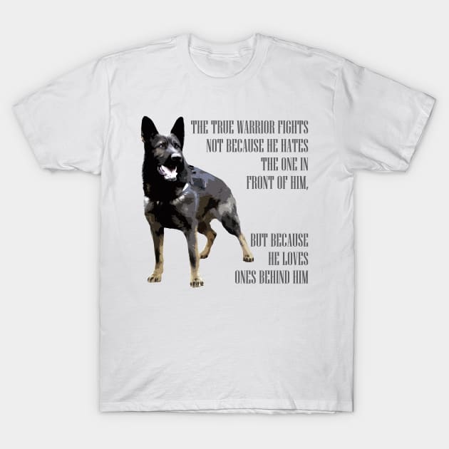 German Shepherd Dog - GSD T-Shirt by Nartissima